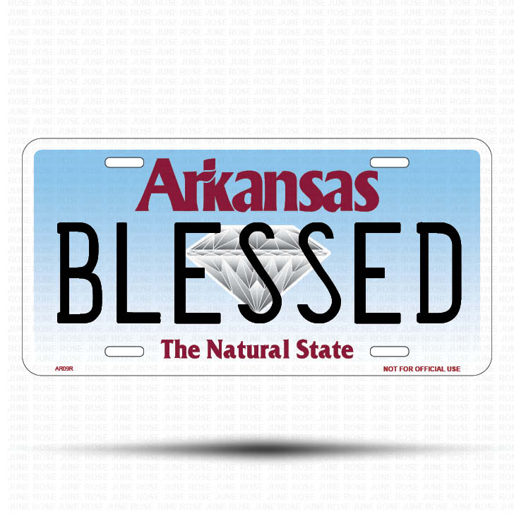 BIGFOOT Flat Aluminum License Plate | 6" x 12" | State Plate Front View Name Plate