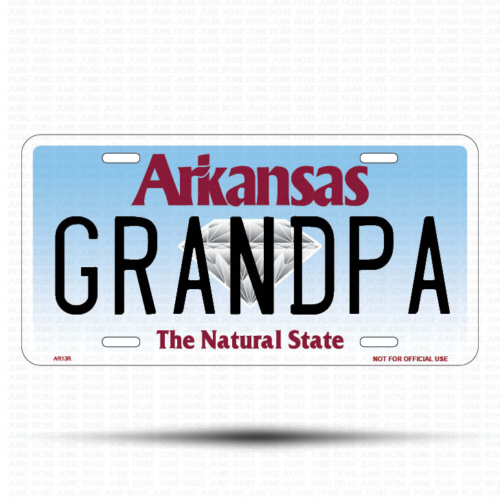 GOLFER Flat Aluminum License Plate | 6" x 12" | State Plate Front View Name Plate