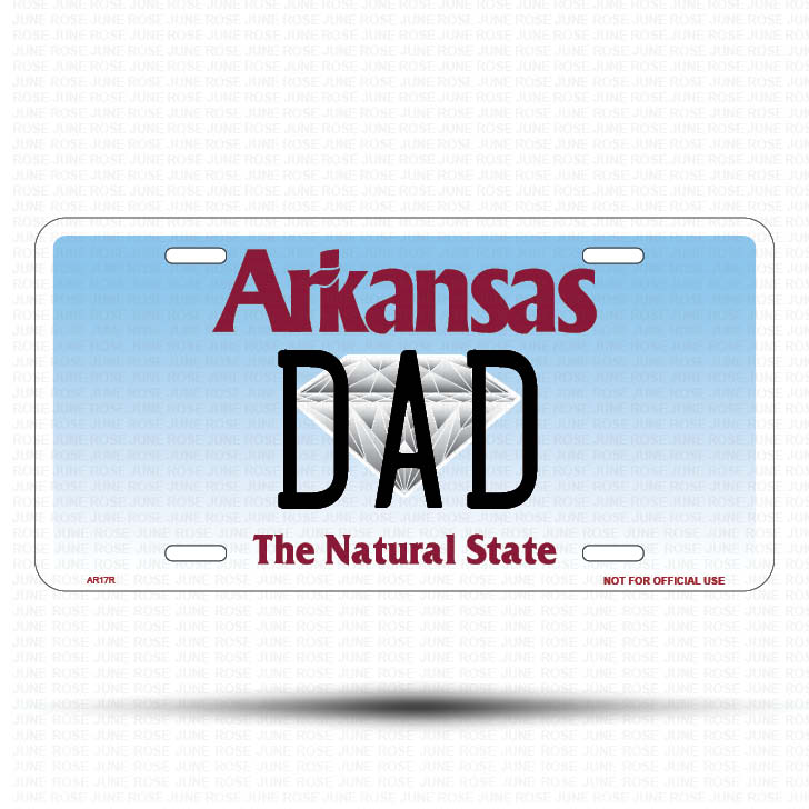 GRANDMA Flat Aluminum License Plate | 6" x 12" | State Plate Front View Name Plate