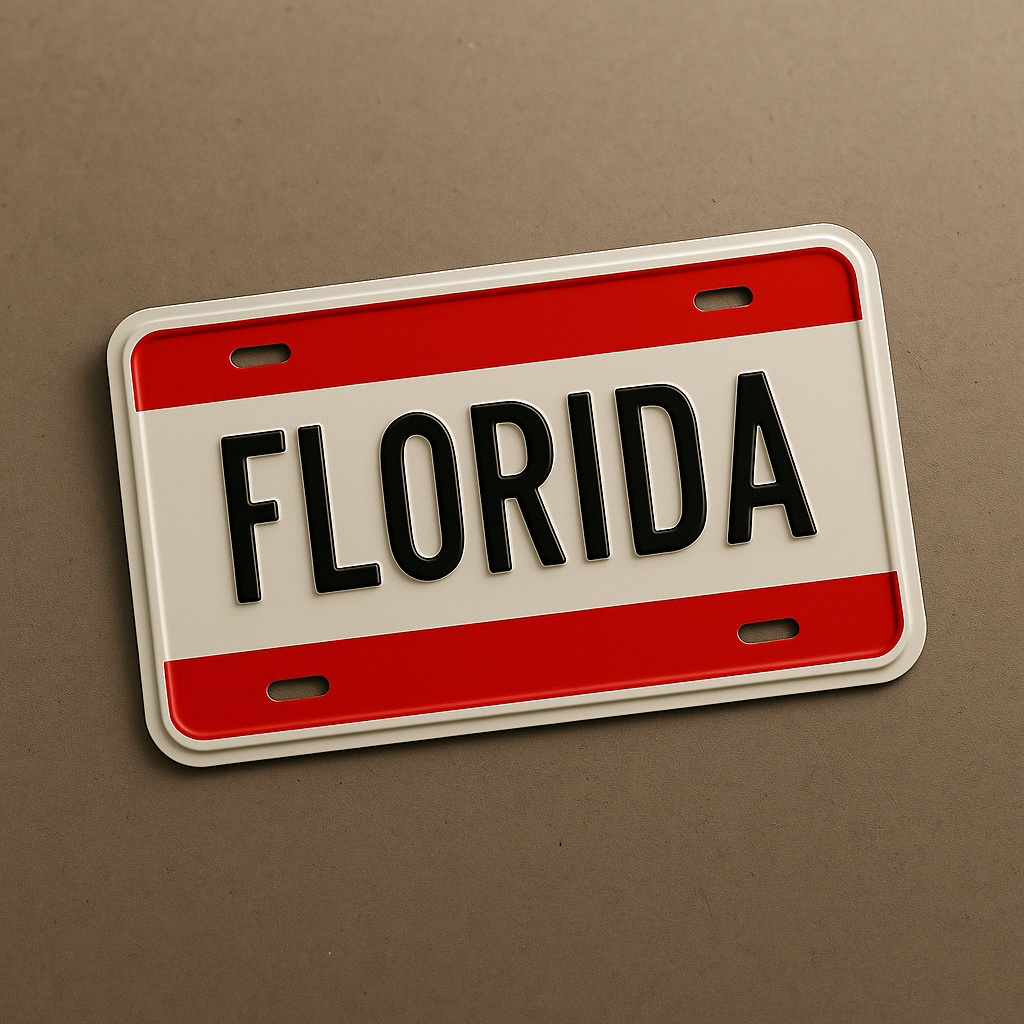 Florida State Plate Front