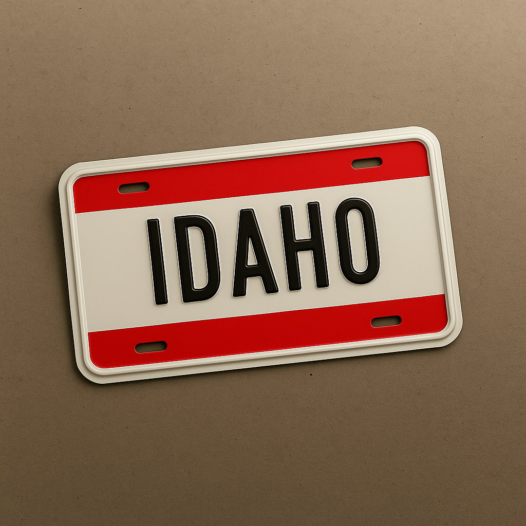 Idaho State Plate Front