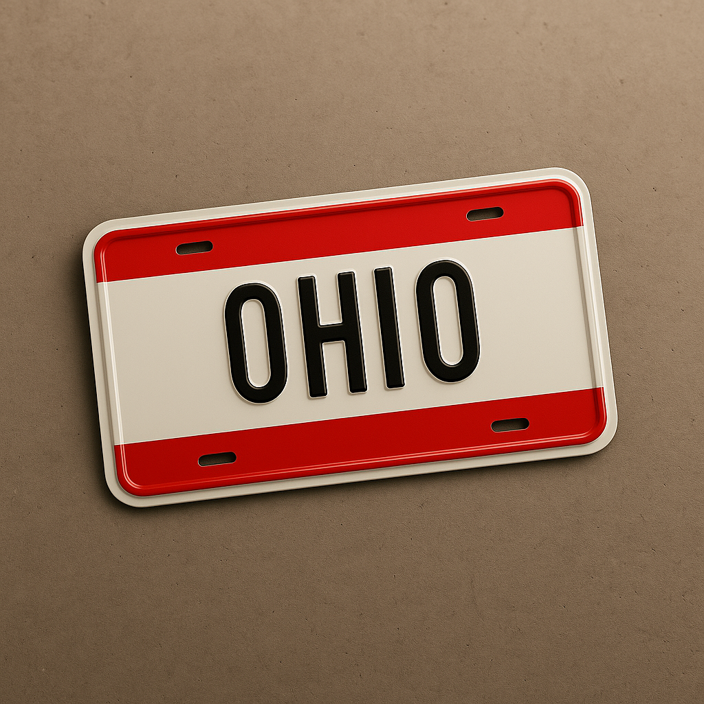 Ohio State Plate Front