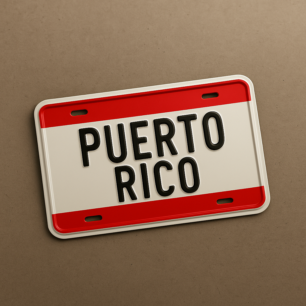 Puerto Rico Plate front
