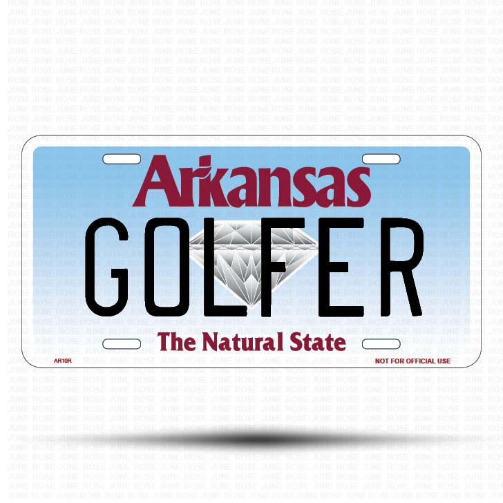 PRINCESS Flat Aluminum License Plate | 6" x 12" | State Plate Front View Name Plate