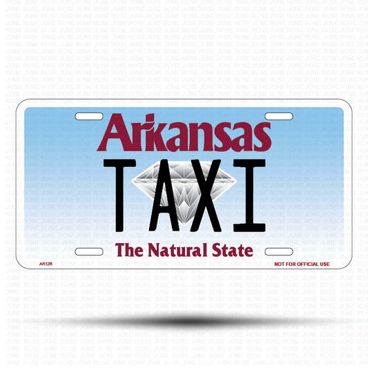 BLESSED Flat Aluminum License Plate | 6" x 12" | State Plate Front View Name Plate