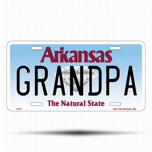 GOLFER Flat Aluminum License Plate | 6" x 12" | State Plate Front View Name Plate