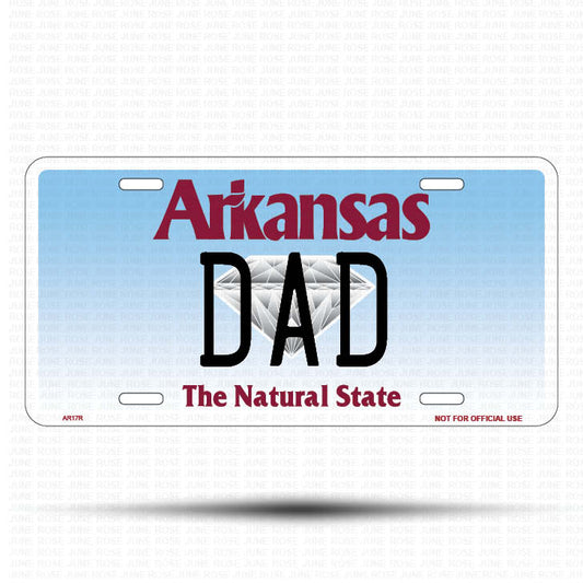 GRANDMA Flat Aluminum License Plate | 6" x 12" | State Plate Front View Name Plate