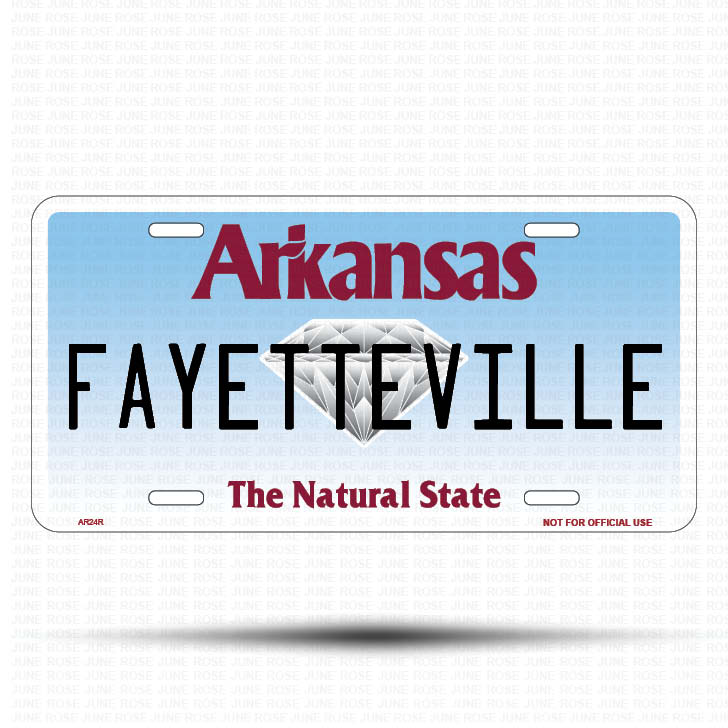 PRIDE Flat Aluminum License Plate | 6" x 12" | State Plate Front View Name Plate