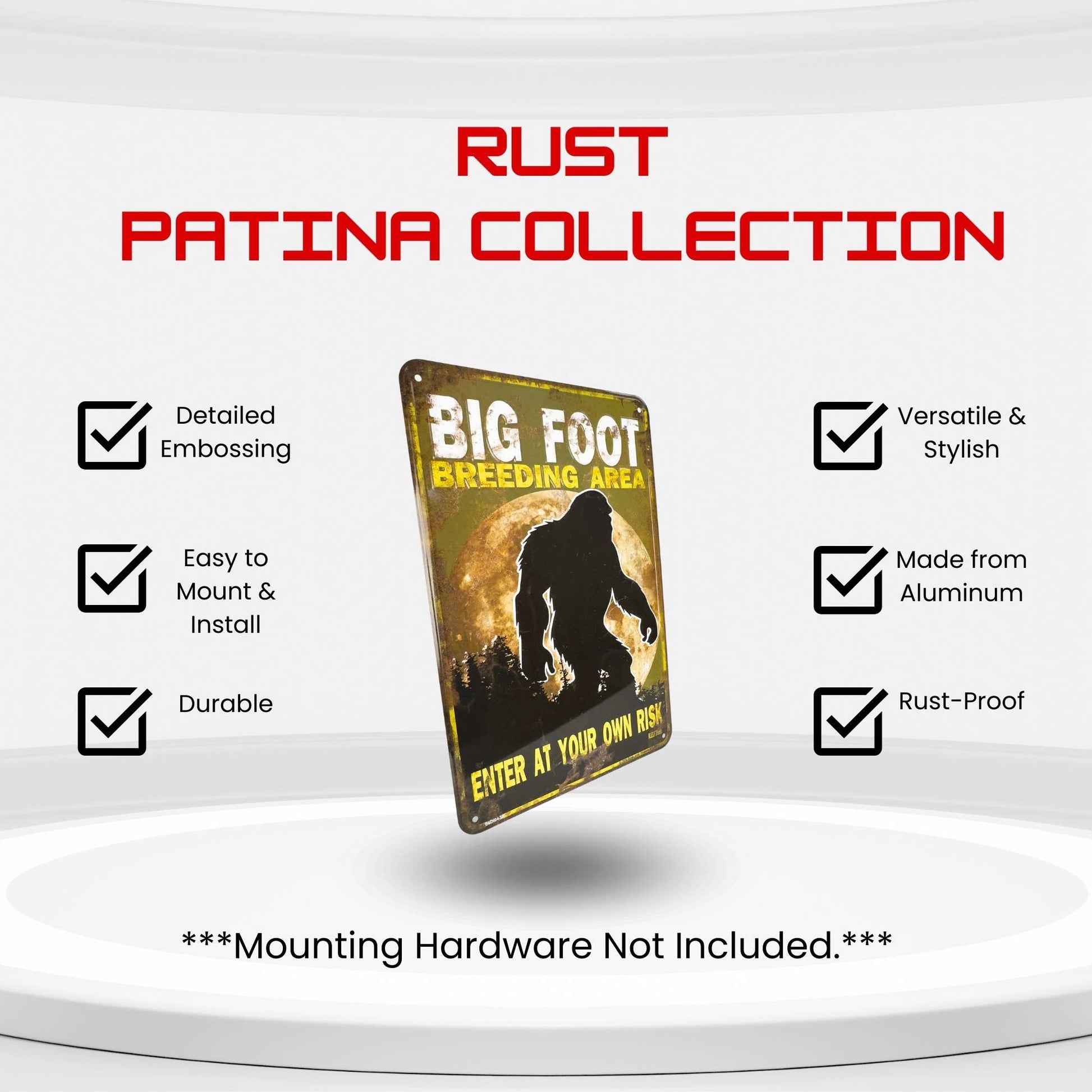 Big Foot Breeding Area Enter At Your Own Risk Product Specs Side View
