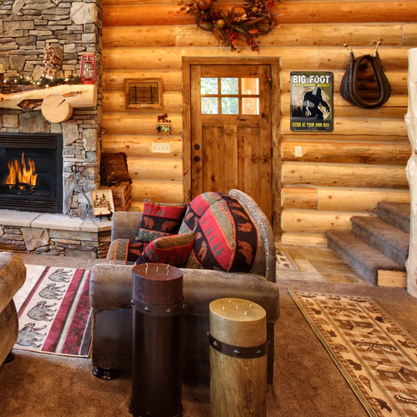 Big Foot Breeding Area Enter At Your Own Risk In Use Cabin
