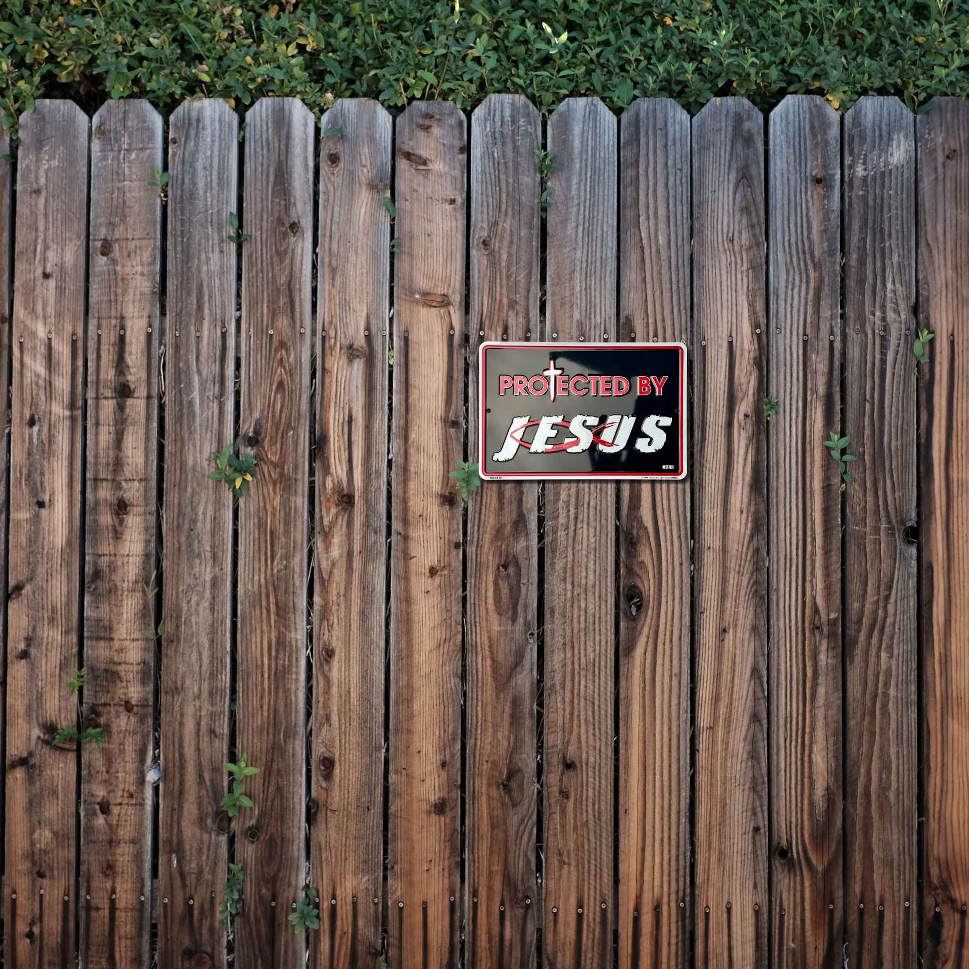 Protected By Jesus In Use Fence
