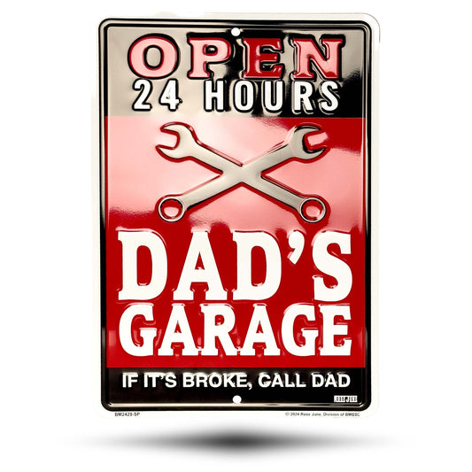 Dad's Garage Open 24 Hours If It's Brok Call Dad Front View