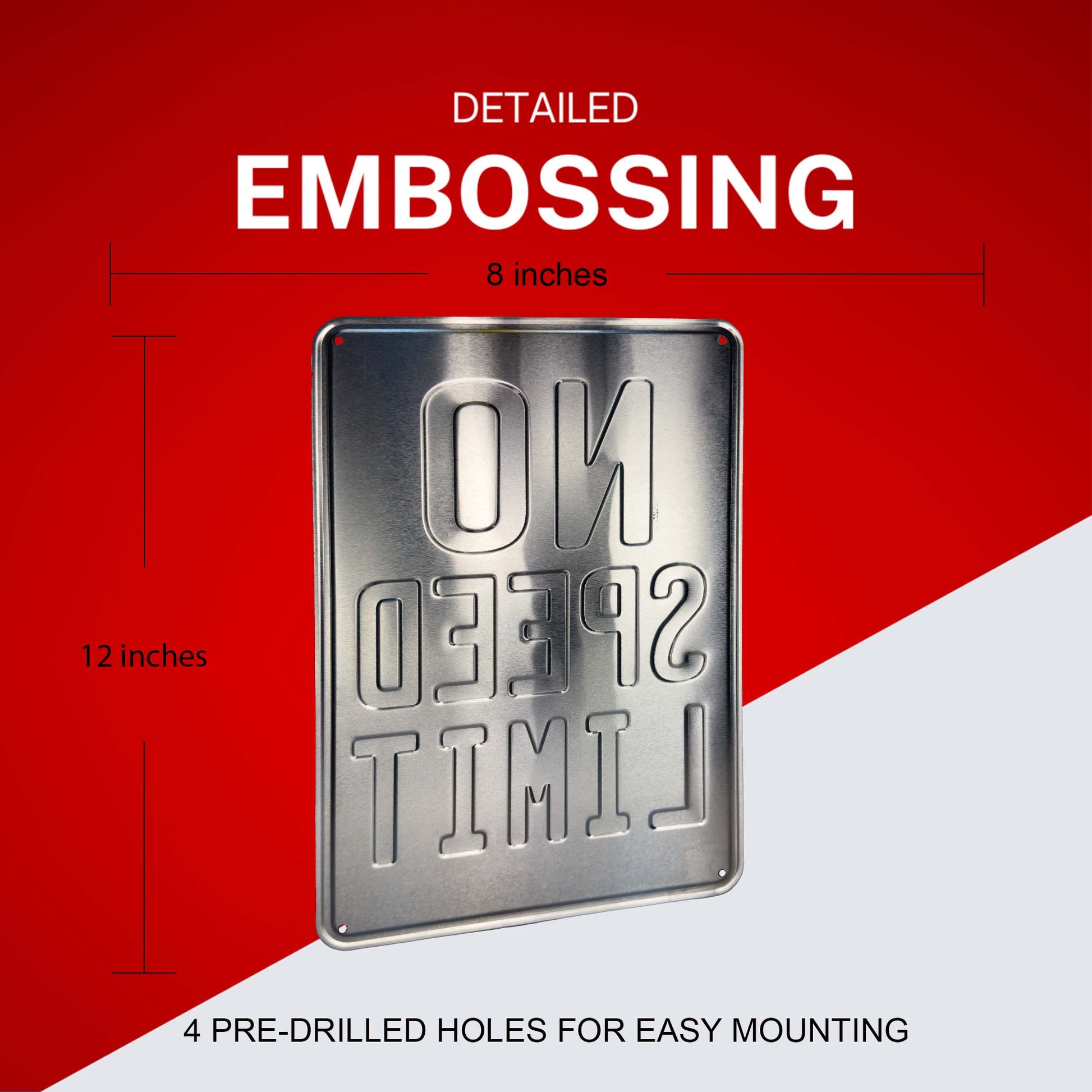 No Speed Limit Embossing