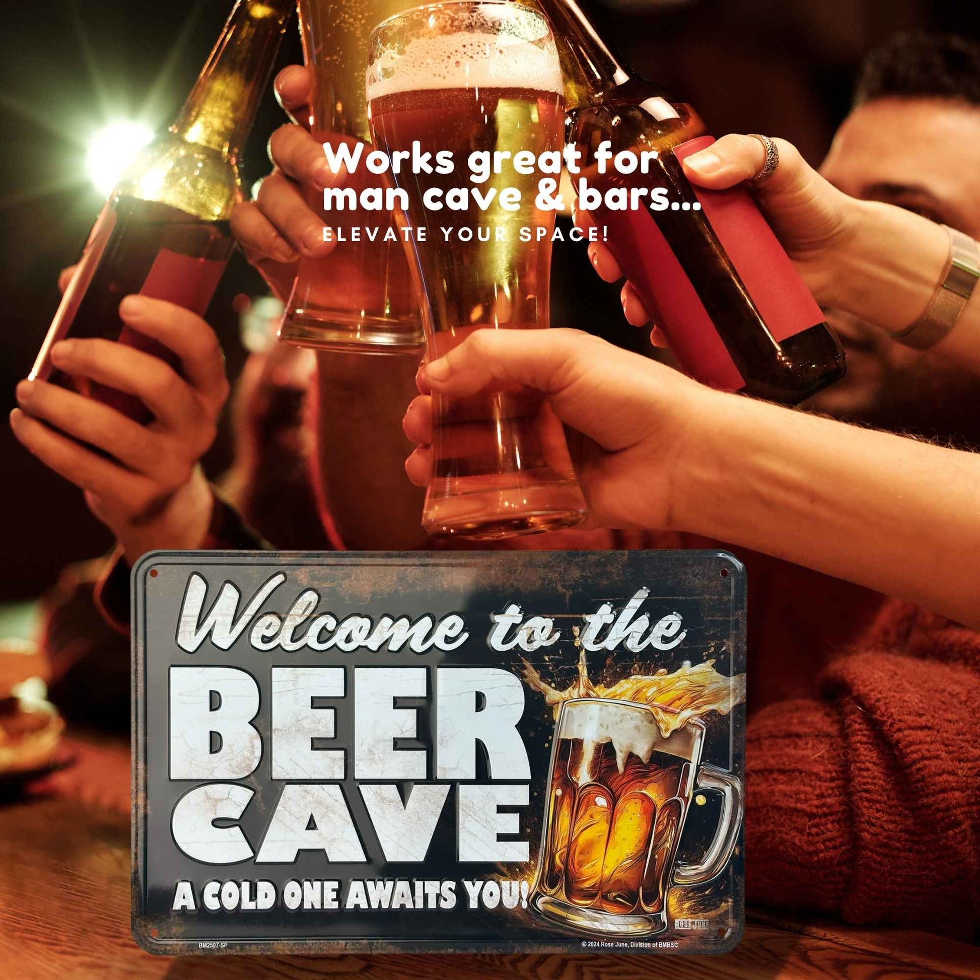 Welcome to the Beer Cave - A cold one awaits you in use bar