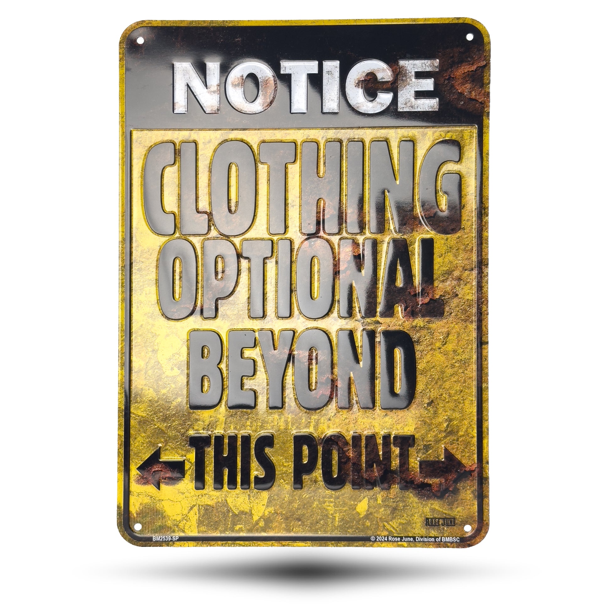 Notice Clothing Optional Beyond This Point Front Side